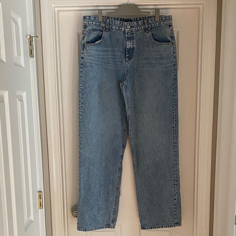 ASOS Men's Denim Straight Jeans in Light Blue